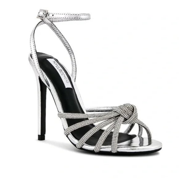 Tony Bianco Kyla Sandal in Silver Foil - Picture 2 of 9
